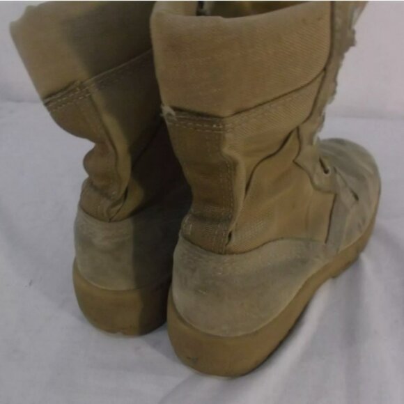 7.5 HOT WEATHER VENTED DESERT TAN MILITARY COMBAT BOOTS VIBRAM SOLES AF 100115 main image 11